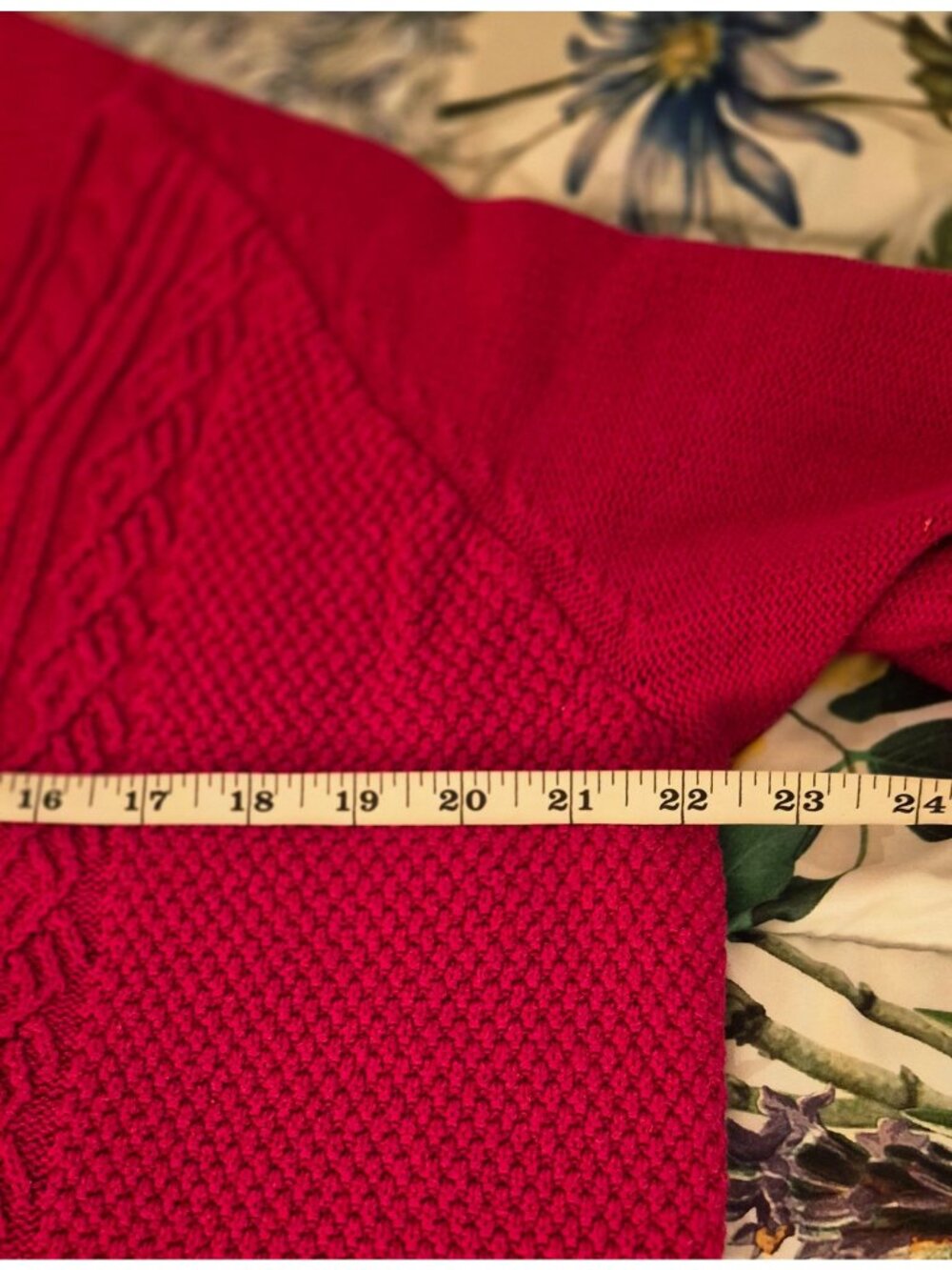 Coldwater Creek Red Shawl Collar Textured Long Sleeve Sweater Size 1X EUC - Picture 7 of 9